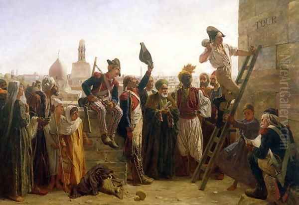 The French in Cairo in 1800 Oil Painting by Walter Charles Horsley