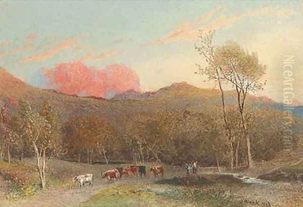 The pink cloud Oil Painting by William Hull