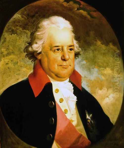 Portrait of Sir George Yonge Bt Oil Painting by Anton Hickel