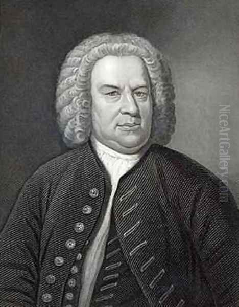 Portrait of Johann Sebastian Bach German composer Oil Painting by Elias Gottleib Haussmann