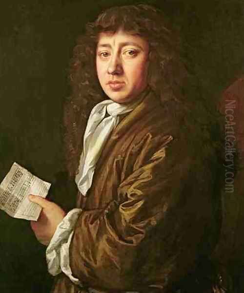 Portrait of Samuel Pepys 1633-1703 Oil Painting by John Hayls