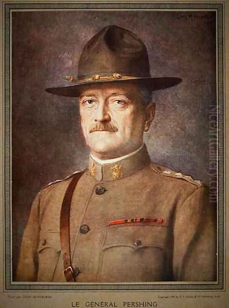 Portrait of General Pershing Oil Painting by Leon Hornecker