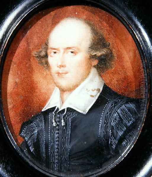 Portrait of William Shakespeare 1564-1616 Oil Painting by Ozias Humphry