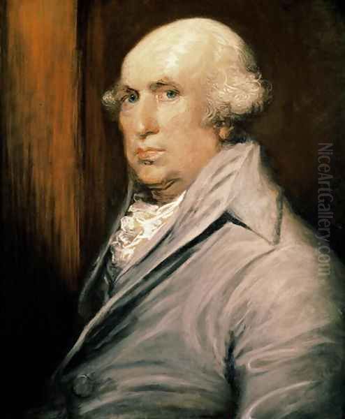 Portrait of George Stubbs 1724-1806 Oil Painting by Ozias Humphry