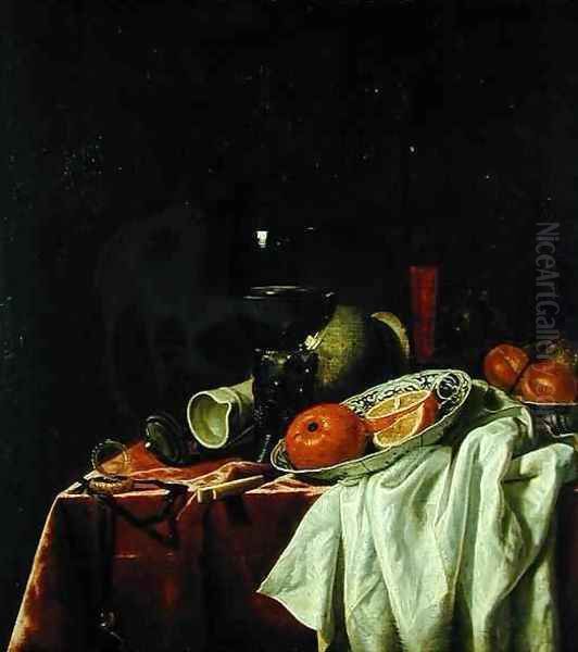 Still Life Oil Painting by Paulus Hennekyn