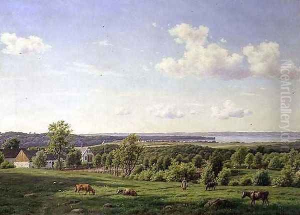 View from Noddebo Oil Painting by Carsten Henrichsen