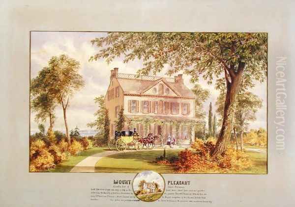 Mount Pleasant Beekman Mansion New York City Oil Painting by Abram Hosier