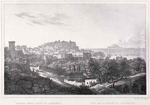 View of the City of Pozzuoli Oil Painting by F. Homer