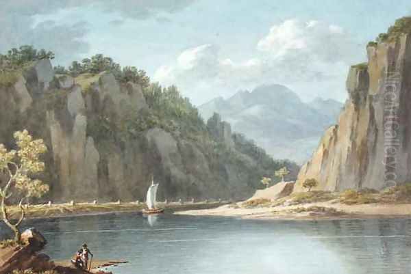 On the River Elbe near Lowositz in Saxony Oil Painting by Sir Richard Colt Hoare