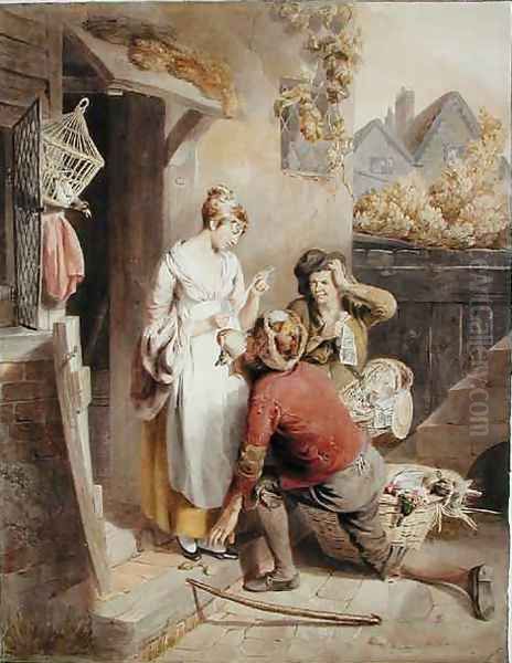 Inattention Oil Painting by Thomas Heaphy