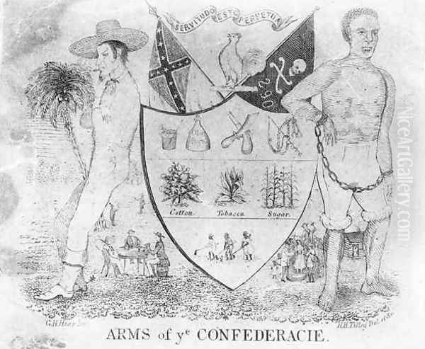 Arms of Ye Confederacie Oil Painting by G. H. Heap