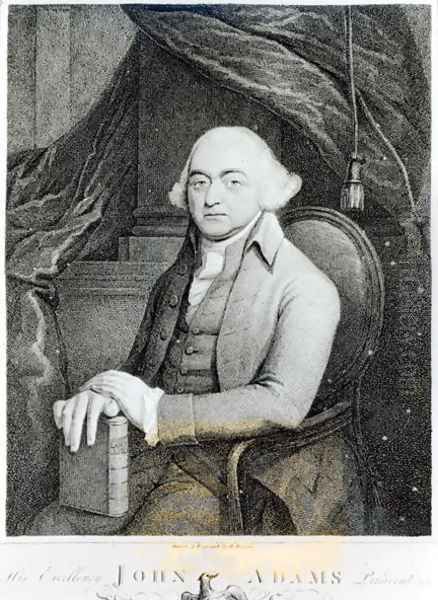 John Adams Oil Painting by H. Houston