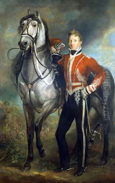 Major George Cunningham 1783-1838 Oil Painting by James Howe