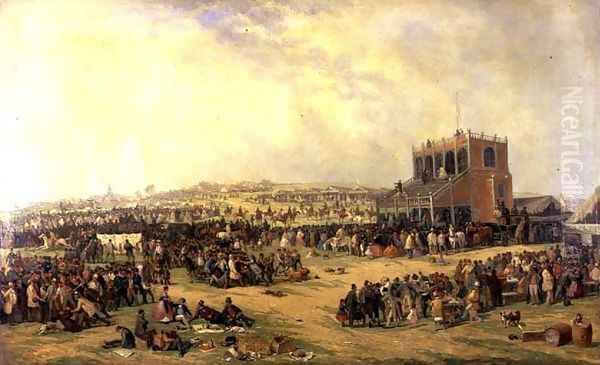 Nottingham Races Oil Painting by John Holland