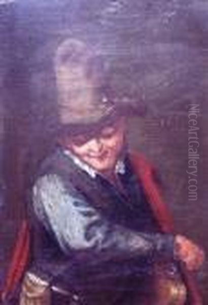 Portrait Of Man Oil Painting by Adriaen Brouwer