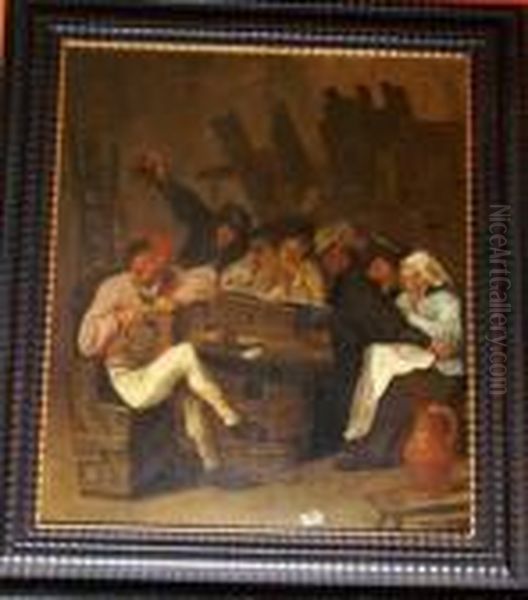 Funnydrinkers Oil Painting by Adriaen Brouwer