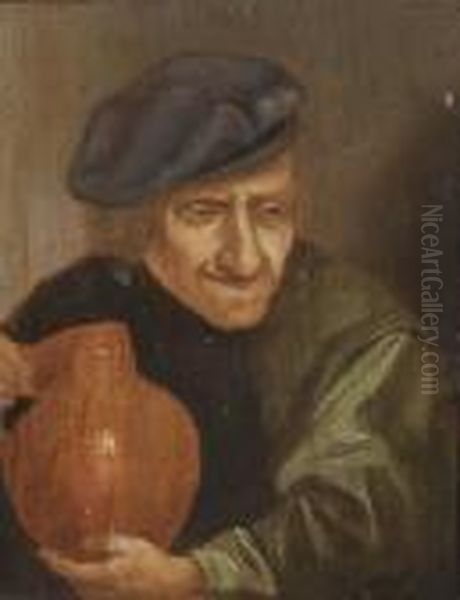 Der Zecher Oil Painting by Adriaen Brouwer