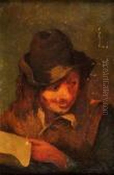 Le Jeune Homme A La Lettre Oil Painting by Adriaen Brouwer