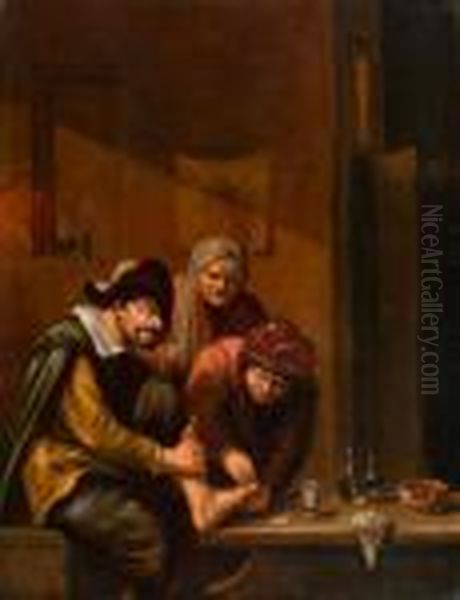 Nachfolger Oil Painting by Adriaen Brouwer