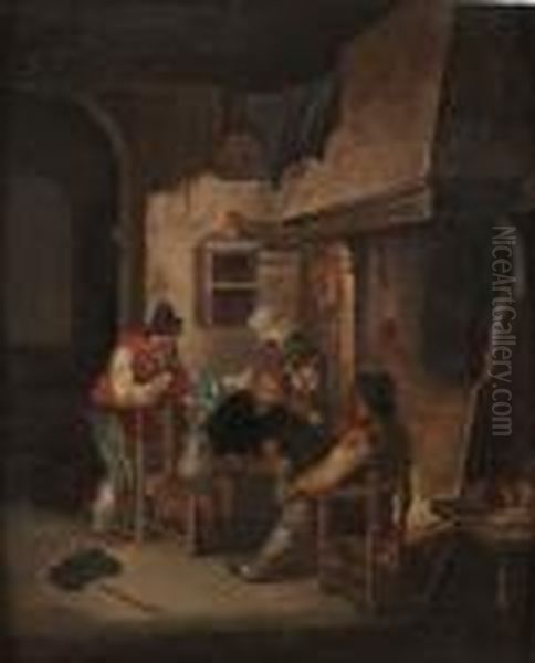 Hans Efterfoljd Oil Painting by Adriaen Brouwer