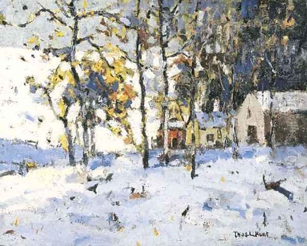 Winter Splendor Oil Painting by Thomas Hunt