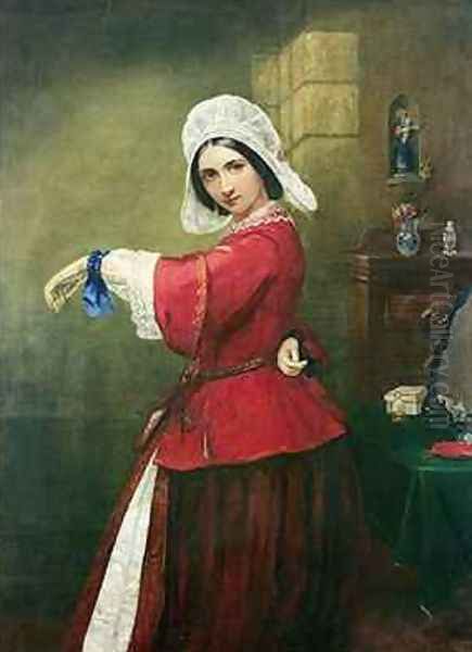 Lady in French Costume Oil Painting by Edmund Harris Harden