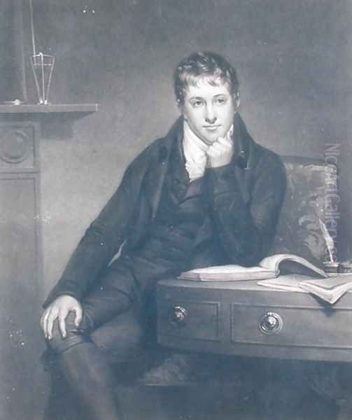 Sir Humphry Davy 1778-1829 Oil Painting by Henry Howard