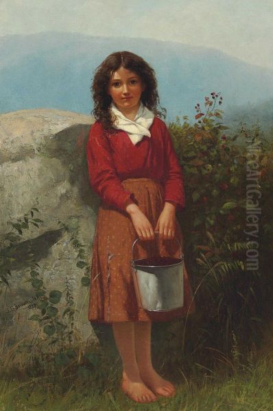 The Berry Picker Oil Painting by John George Brown