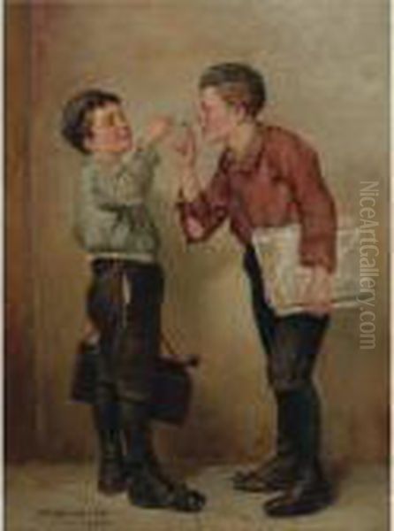 The Young Businessman Oil Painting by John George Brown