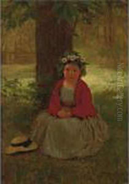 Patience Oil Painting by John George Brown