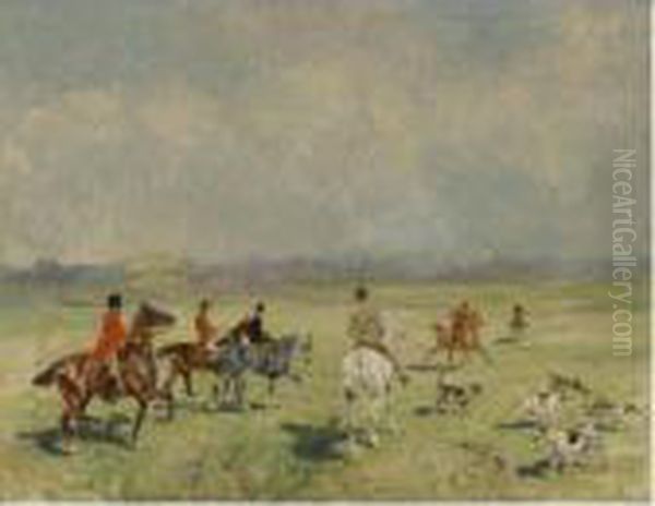 Le Rendez-vous De Chasse Oil Painting by John Lewis Brown