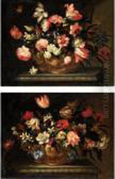 Nature Morte Con Vaso Di Fiori Oil Painting by Abraham Brueghel