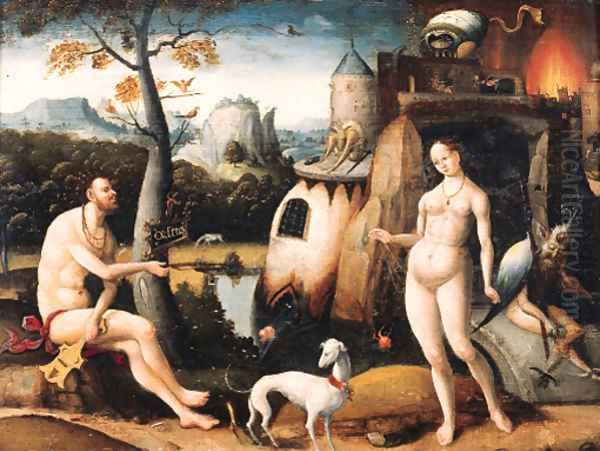 Orpheus and Euridyce Oil Painting by Pieter Huys