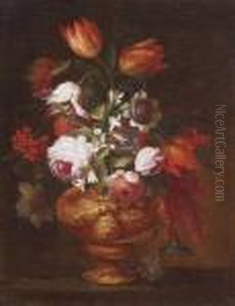 Blumenstillleben Oil Painting by Abraham Brueghel