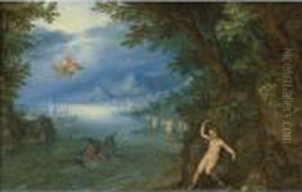 Perseus And Andromeda Oil Painting by Jan The Elder Brueghel