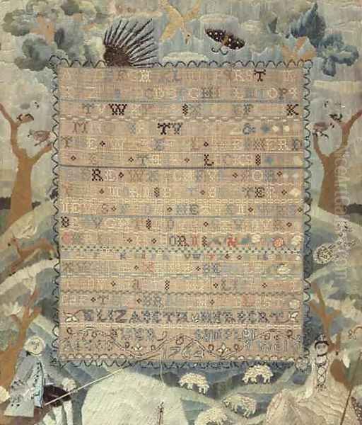 Sampler Oil Painting by Elizabeth Herbert