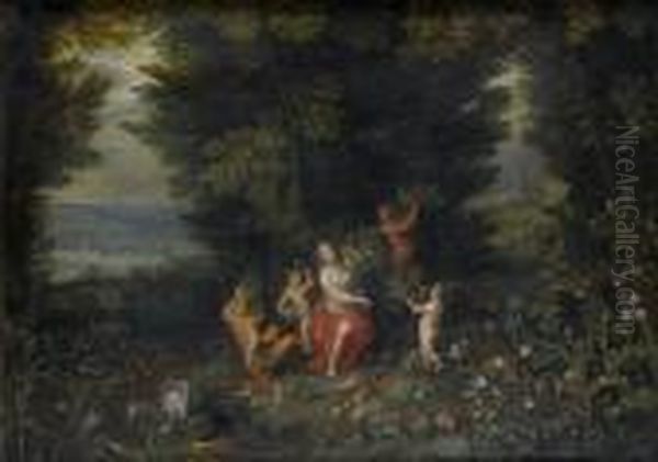 Allegory Of Earth Oil Painting by Jan The Elder Brueghel