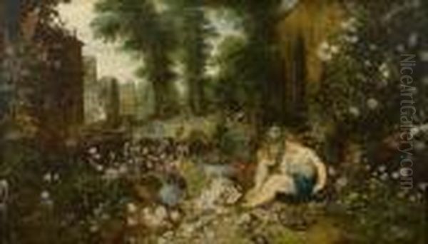 Allegorie Des Geruchssinns. Oil Painting by Jan The Elder Brueghel