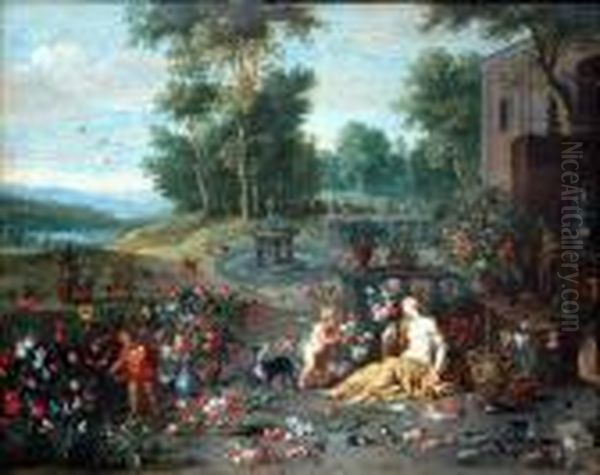 [allegorie De L'odorat] Oil Painting by Jan The Elder Brueghel