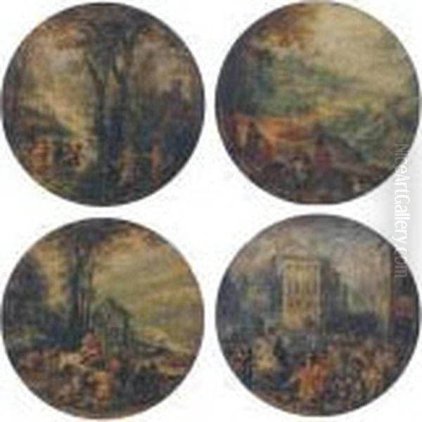 The Four Seasons Oil Painting by Jan The Elder Brueghel