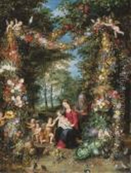 The Virgin And Child Oil Painting by Jan The Elder Brueghel