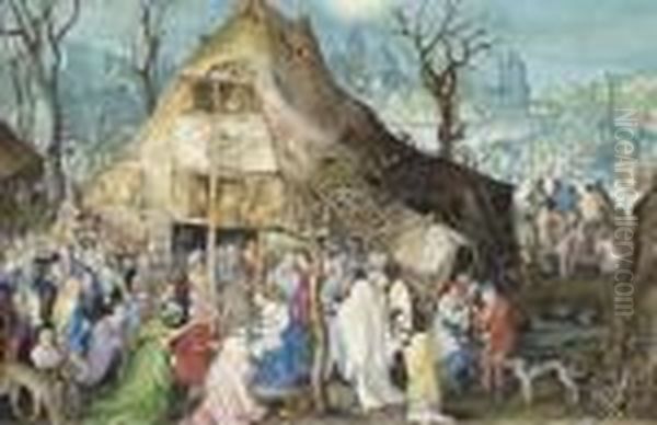 Adoration Of The Magi Oil Painting by Jan The Elder Brueghel