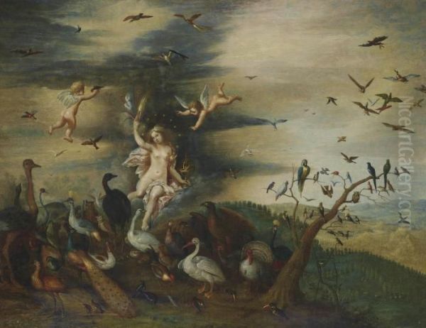 I An Allegory Of Air Oil Painting by Jan Brueghel the Younger