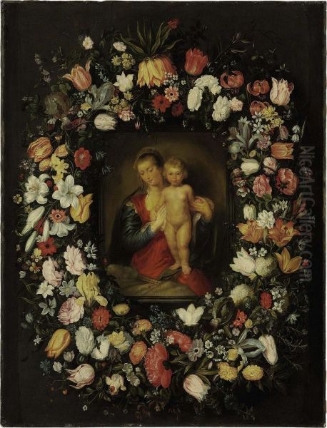 The Virgin And Child Oil Painting by Jan Brueghel the Younger