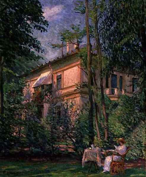 Goldschmits Villa Oil Painting by Paul Hoeniger