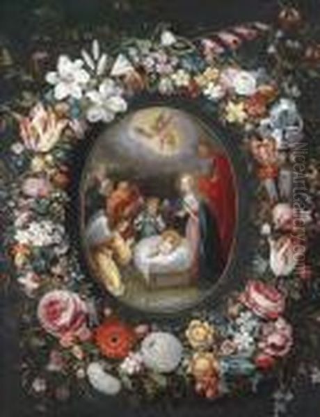 The Birth Of Christ Oil Painting by Jan Brueghel the Younger