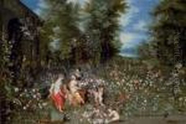 Allegory Of Spring Oil Painting by Jan Brueghel the Younger