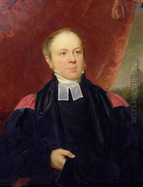 Portrait of William Buckland 1784-1856 Professor of Mineralogy at Oxford University and Dean of Westminster Oil Painting by Samuel Howell