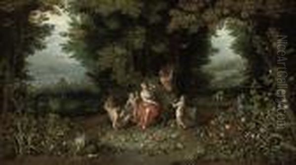 An Allegory Of Earth Oil Painting by Jan Brueghel the Younger