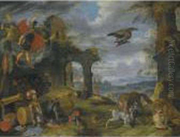 An Allegory Of War Oil Painting by Jan Brueghel the Younger